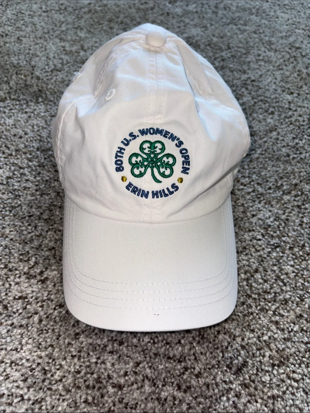 White 80th U.S. Women's Open Erin Hills Embroidered Baseball Cap